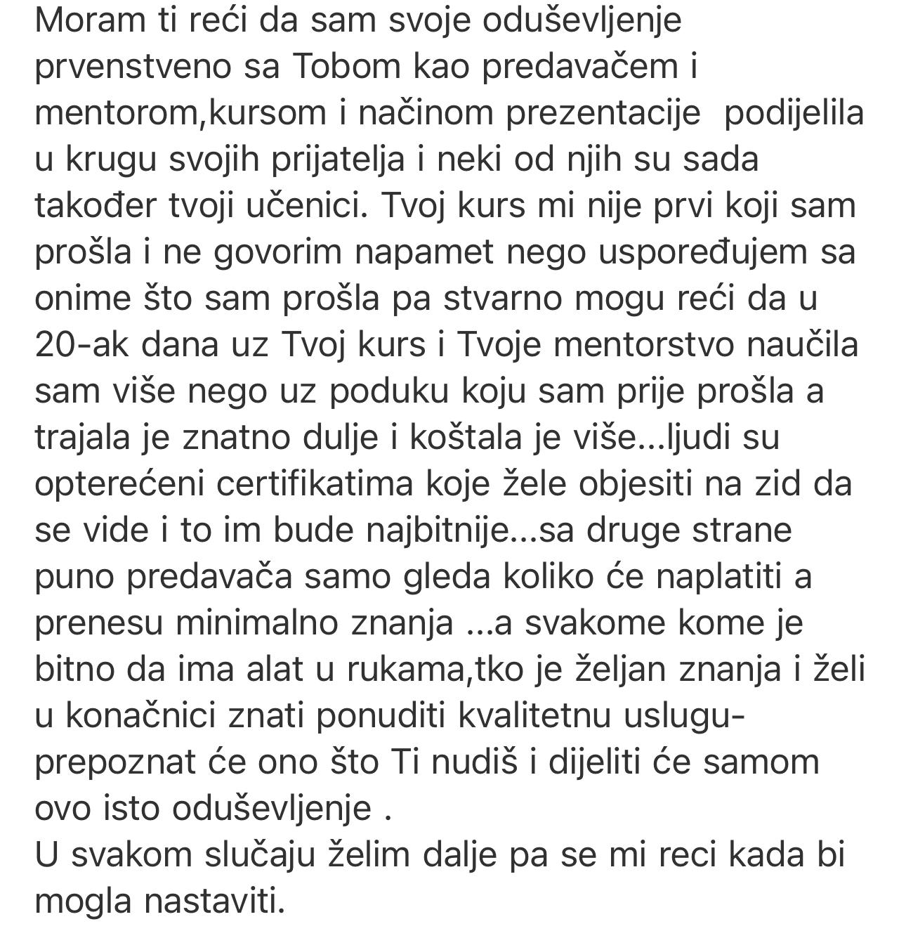 Recenzija polaznice 4